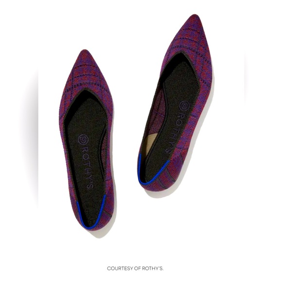 Rothy's Shoes - Rothy's The Point Cranberry Flats Shoes Women’s US 10.5. Limited Edition